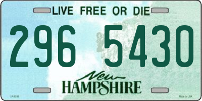 NH license plate 2965430