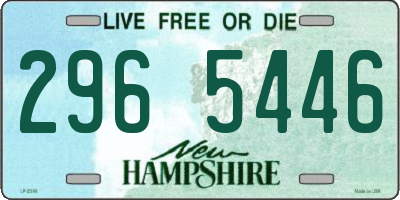NH license plate 2965446