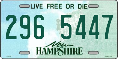 NH license plate 2965447