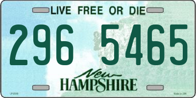NH license plate 2965465