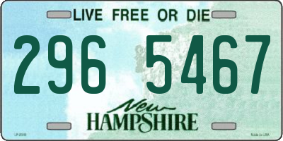 NH license plate 2965467