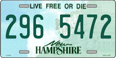 NH license plate 2965472
