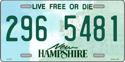 NH license plate 2965481