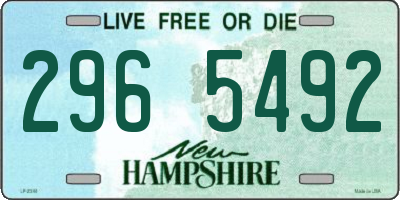 NH license plate 2965492