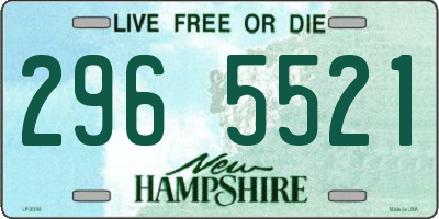 NH license plate 2965521