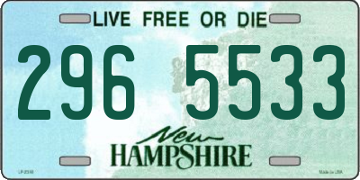 NH license plate 2965533