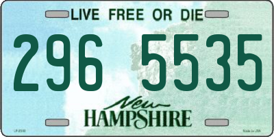 NH license plate 2965535
