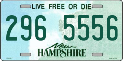 NH license plate 2965556