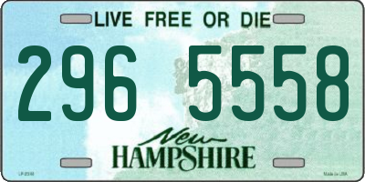 NH license plate 2965558