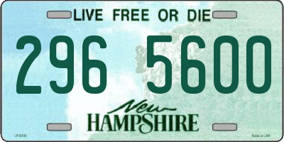 NH license plate 2965600