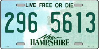 NH license plate 2965613