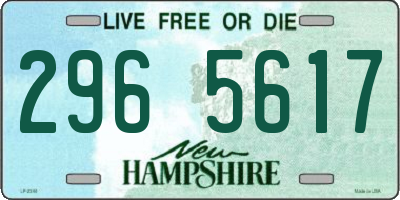 NH license plate 2965617