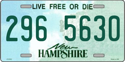 NH license plate 2965630
