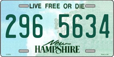 NH license plate 2965634