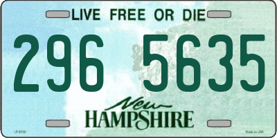 NH license plate 2965635