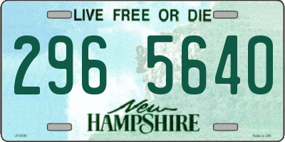 NH license plate 2965640