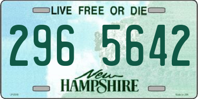 NH license plate 2965642