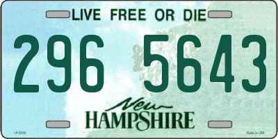 NH license plate 2965643