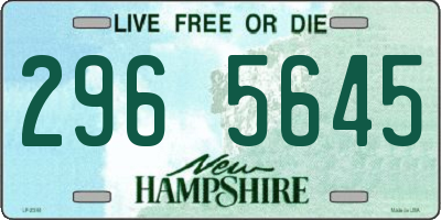 NH license plate 2965645