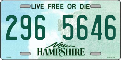 NH license plate 2965646