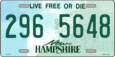 NH license plate 2965648