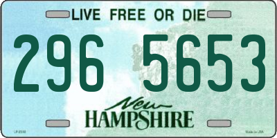 NH license plate 2965653