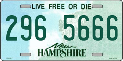 NH license plate 2965666
