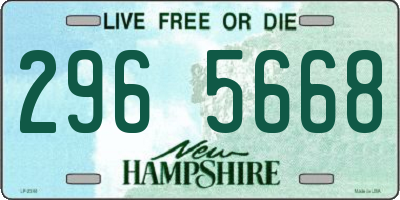 NH license plate 2965668