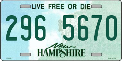 NH license plate 2965670