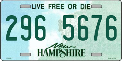 NH license plate 2965676