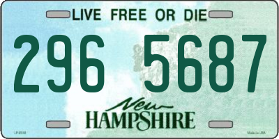 NH license plate 2965687