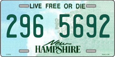 NH license plate 2965692