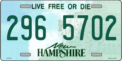 NH license plate 2965702