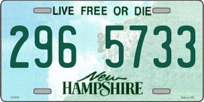NH license plate 2965733