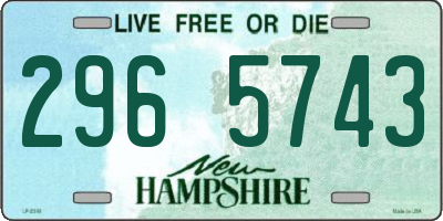 NH license plate 2965743