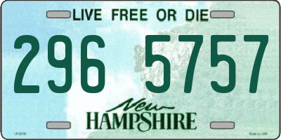 NH license plate 2965757