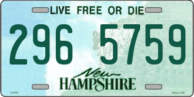 NH license plate 2965759