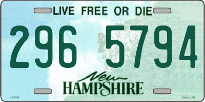 NH license plate 2965794