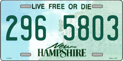 NH license plate 2965803