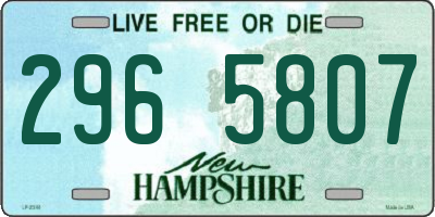 NH license plate 2965807