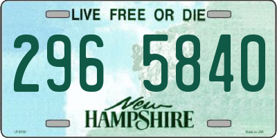 NH license plate 2965840