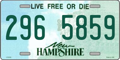 NH license plate 2965859