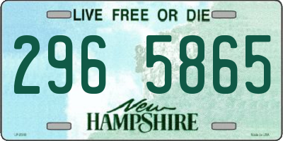 NH license plate 2965865