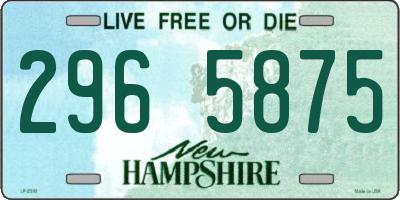 NH license plate 2965875