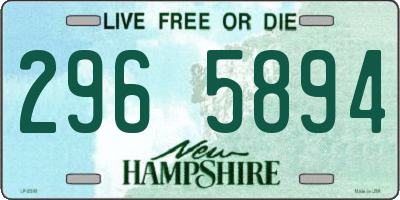NH license plate 2965894