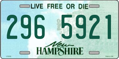 NH license plate 2965921