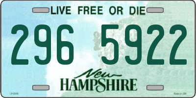 NH license plate 2965922