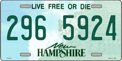 NH license plate 2965924