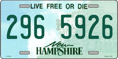 NH license plate 2965926
