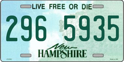 NH license plate 2965935